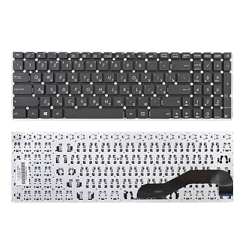 Клавиатура для ноутбука Asus X540, R540, X540L, X540LA, X540CA, X540SA, черная, без рамки