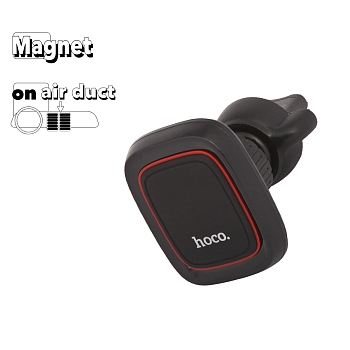 Автомобильный держатель Hoco CA23 Lotto Magnetic Air Holder магнитный в воздуховод, черный