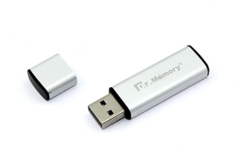Флешка USB Dr.Memory 009 4GB, USB 2.0, серебристый