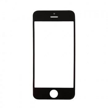 Стекло для переклейки дисплея Apple iPhone 5, 5s, 5C, SE, черный
