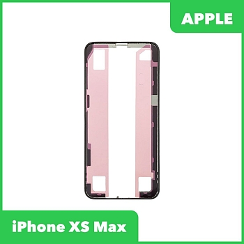 Рамка дисплея (средняя часть) для Apple iPhone XS Max, черная (оригинал)