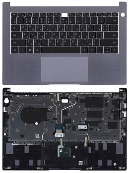Клавиатура для ноутбука Huawei MateBook D14 NobelM-WFQ9B топкейс Space Gray