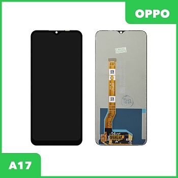 LCD дисплей для Oppo A17 (CPH 2477) в сборе с тачскрином (черный)