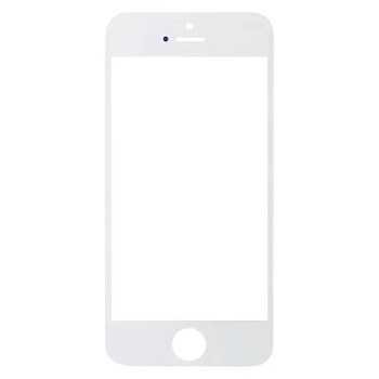 Стекло для iPhone 5, 5C, 5S, SE (белый)