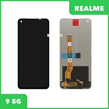 LCD дисплей для Realme 9 5G в сборе с тачскрином, 100% оригинал (черный)