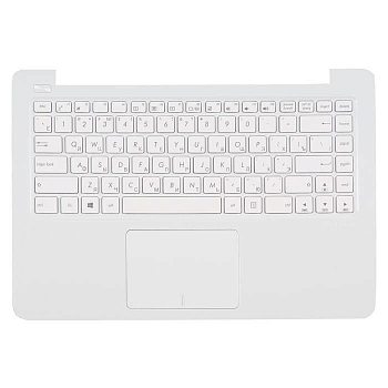 Клавиатура для ноутбука Asus E402MA-2A с топкейсом, белый с тачпадом