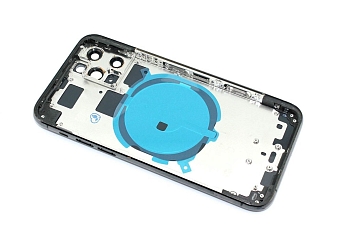 Задняя крышка (корпус) в сборе с рамкой для Apple iPhone 11 Pro, black