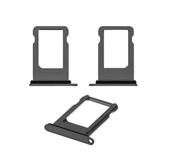 Держатель (лоток) SIM-карты для Apple IPhone 8, черный