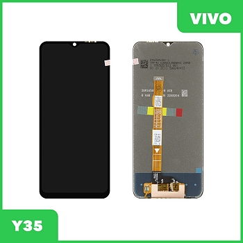 LCD дисплей для Vivo Y35 (V2205) с тачскрином (черный) 100% оригинал