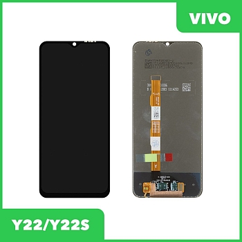 LCD дисплей для Vivo Y22, Y22S с тачскрином (черный) 100% оригинал
