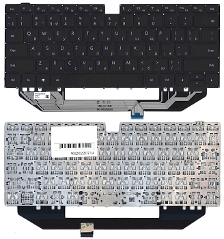Клавиатура для ноутбука Huawei matebook X pro, черная