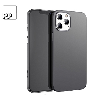 Защитная крышка для Apple iPhone 12, 12 Pro "Hoco" Thin Series PP Case ( черный)