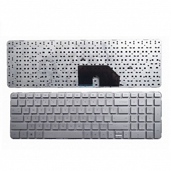 Клавиатура для ноутбука HP Pavilion DV6-6000 серебряная, без рамки