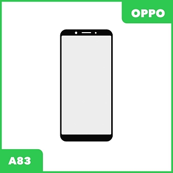 Стекло для переклейки дисплея Oppo A83, черный