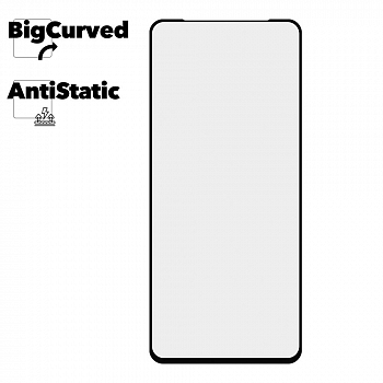 Защитное стекло для Xiaomi Redmi Note 9S Super max Anti-static big curved glass