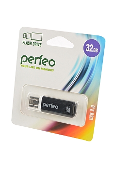 USB Flash накопитель Perfeo PF-C13B032 USB 32GB, черный