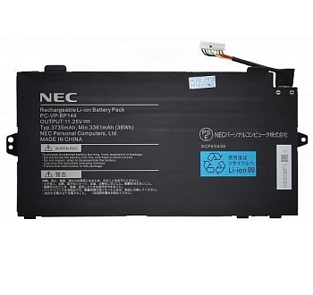 Аккумулятор (батарея) для ноутбука NEC PC-VP-BP144, 38Wh, 3735мАч, 11.25V, (оригинал)