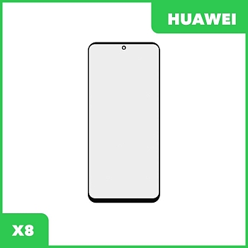 Стекло + OCA плёнка для переклейки Huawei X8 (черный)