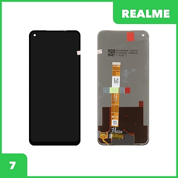 LCD дисплей для Realme 7 (RMX 2155) с тачскрином (черный) 100% оригинал