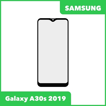 Стекло + OCA пленка для переклейки Samsung Galaxy A30s (A307F), черный
