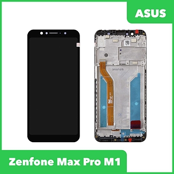 LCD Дисплей для Asus ZenFone Max Pro M1 (ZB602KL) с тачскрином, в рамке, черный (оригинал)