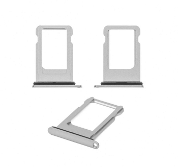 Держатель (лоток) SIM-карты для Apple IPhone 8, белый