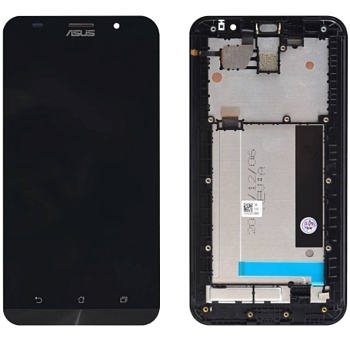 Дисплей Asus ZenFone 2 (ZE551ML) в рамке (черный)